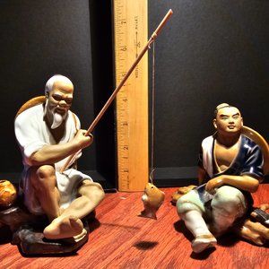 Vintage Chinese Mudmen (Fisherman & WoodCutter)